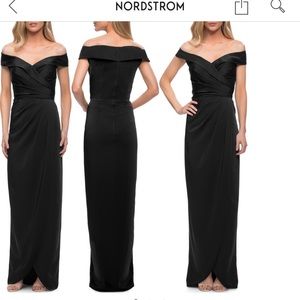 I am 5’4 the dress has been hemmed cost $120.